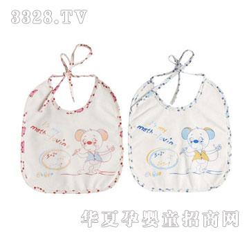 比親印花防水圍兜BQ-0500